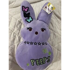 Peeps Just Born Easter Bunny Purple Emo Bunny Plush Large 16" New 2022!